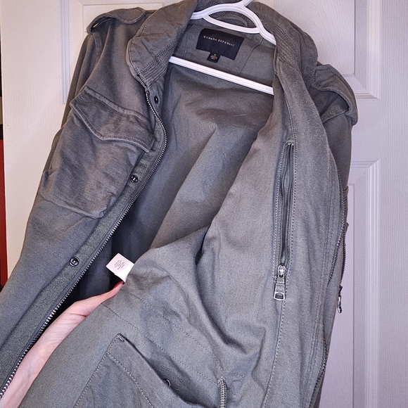 Banana Republic - Military Utility Field Jacket - Dark Olive Green - Medium - Picture 10 of 10